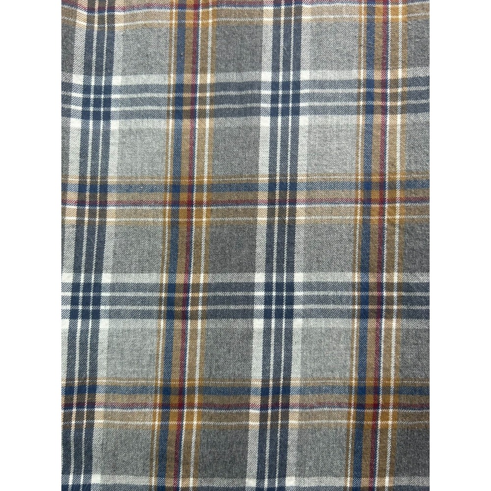 Eddie Bauer Classic Fit L/S Plaid Cotton Flannel Button Down Shirt Mens Size TL - Picture 10 of 10